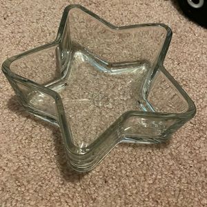 Glass jewelry bowl